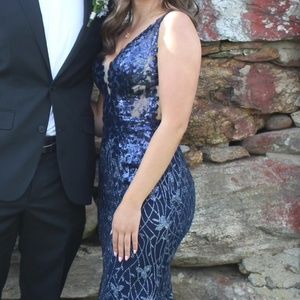 JOVANI Navy blue Prom Dress